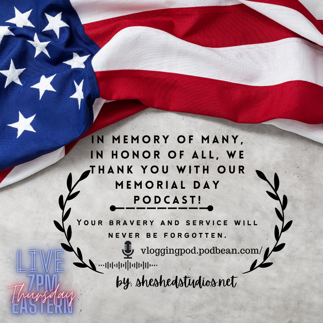 Tonight at 7pm eastern we salute all those who served!  #live #MemorialDay #podcast